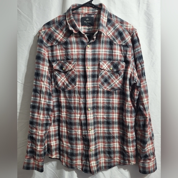 Windriver Other - Windriver Red and Gray Plaid Button-Down Shirt, Size Large
